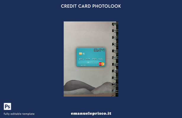 modello frontale photolook mastercard Guatemala Banco Agromercantil stile verifi